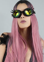 7 LUXE Dragon Slayer Kaleidoscope Goggles in Matte Black