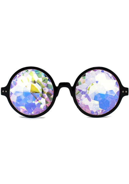 Dreamland Kaleidoscope Sunglasses in Black