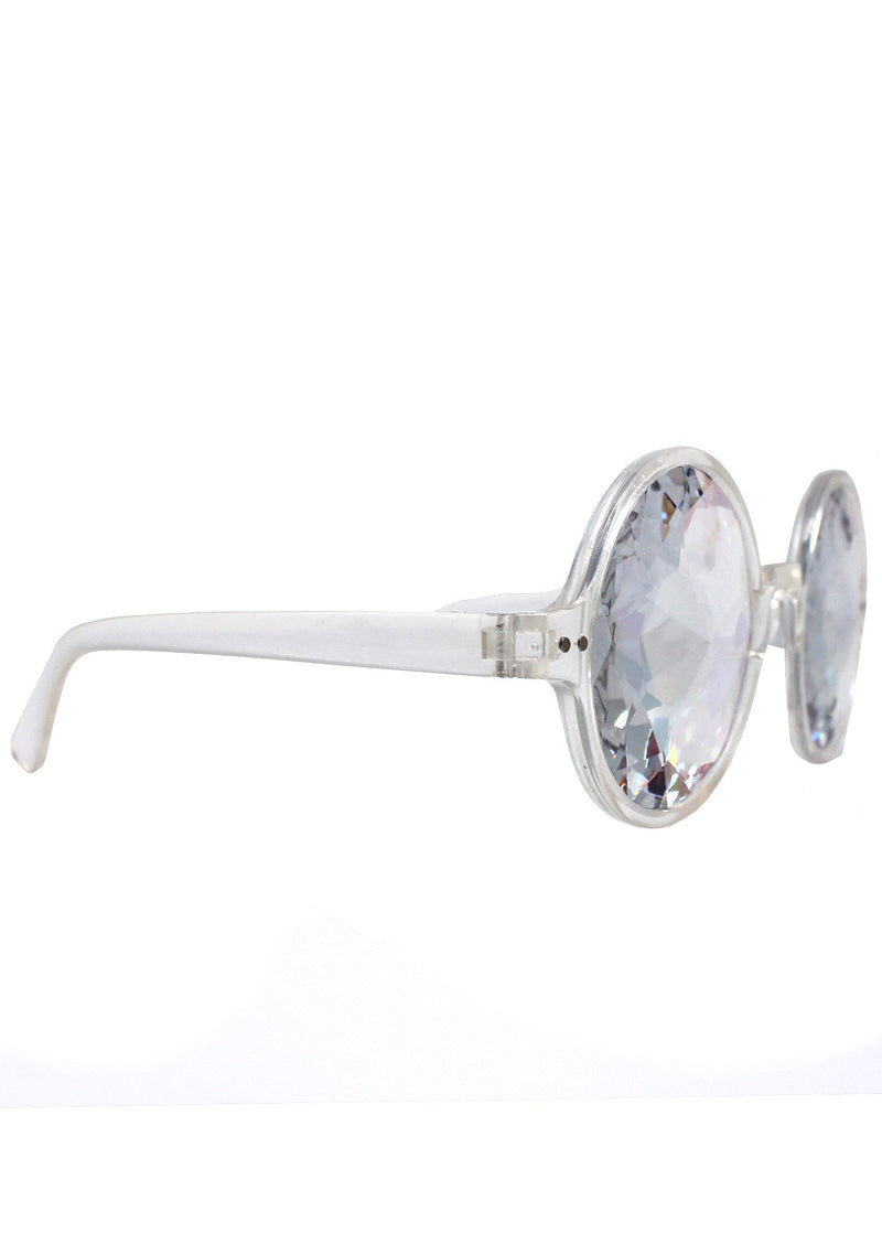 Dreamland Kaleidoscope Sunglasses in Clear