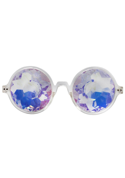 Dreamland Kaleidoscope Sunglasses in Clear