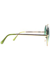 7 LUXE Sunrise Fade Sunglasses Gold/Green