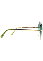 7 LUXE Sunrise Fade Sunglasses Gold/Green