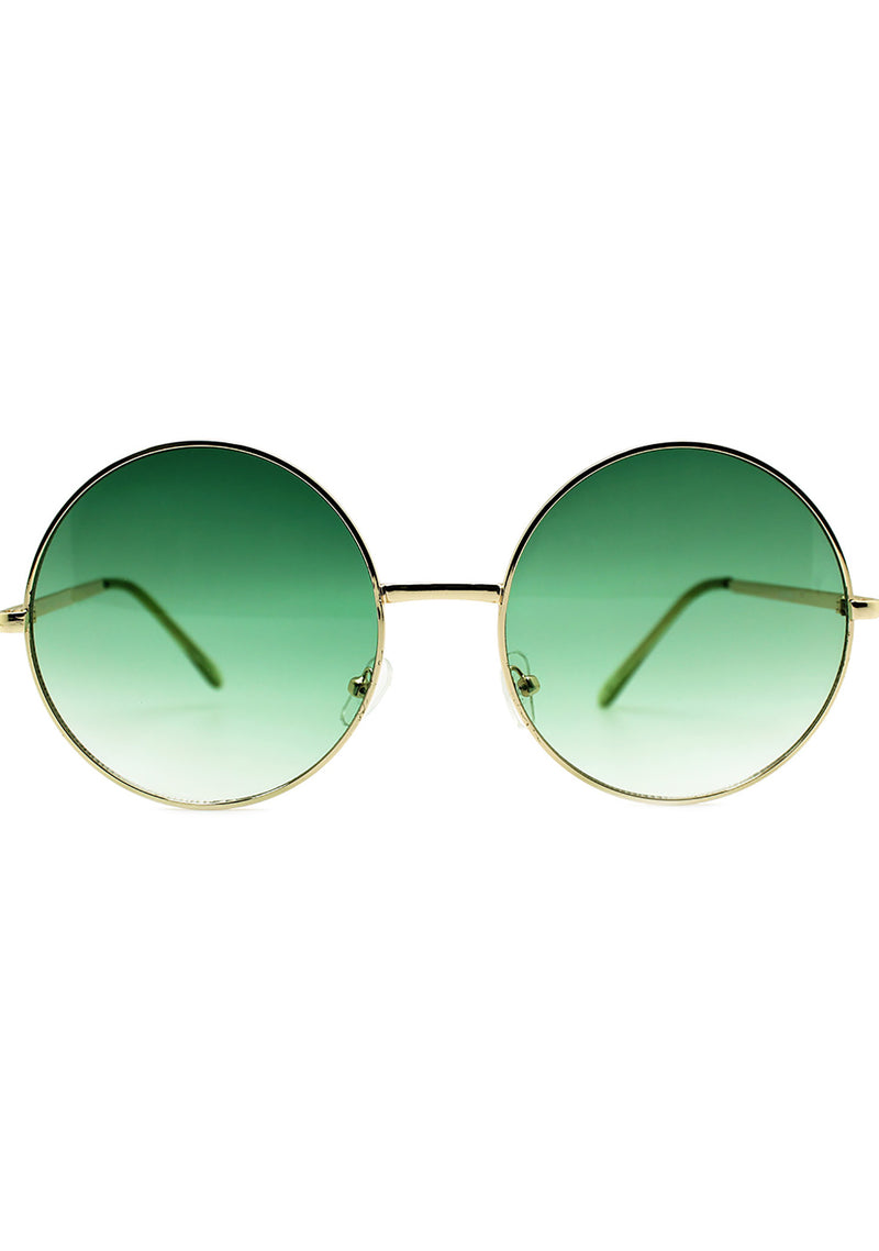 7 LUXE Sunrise Fade Sunglasses Gold/Green