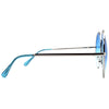 7 LUXE Sunrise Fade Sunglasses Silver/Blue