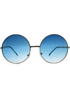 7 LUXE Sunrise Fade Sunglasses Silver/Blue