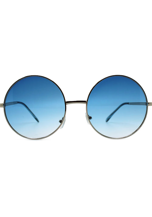 7 LUXE Sunrise Fade Sunglasses Silver/Blue