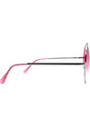 7 LUXE Sunrise Fade Sunglasses Silver/Red