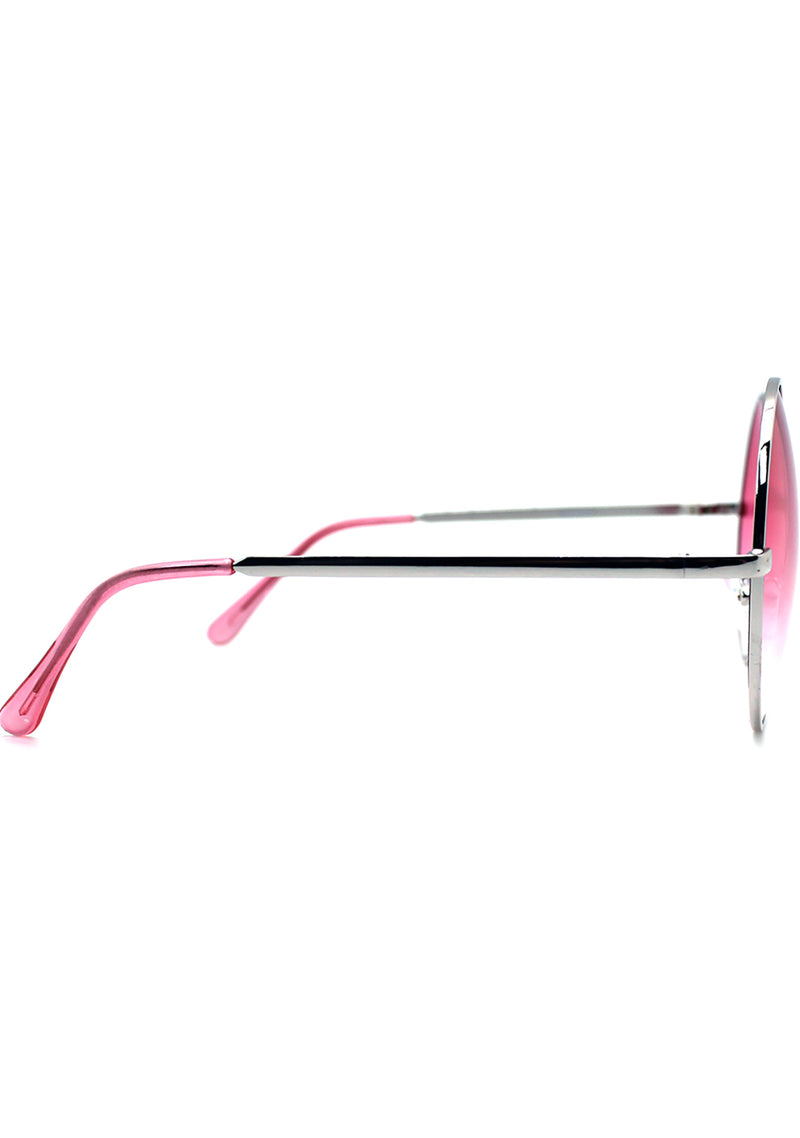 7 LUXE Sunrise Fade Sunglasses Silver/Red