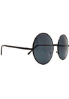 7 LUXE Sunrise Round Sunglasses in Black