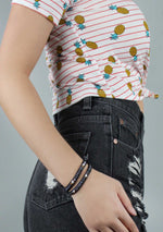 7 LUXE X Katie Soleil Beatrix Double Wrap Beaded Bracelet