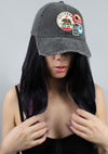American Needle Cali Iconic Raglan Hat in Black