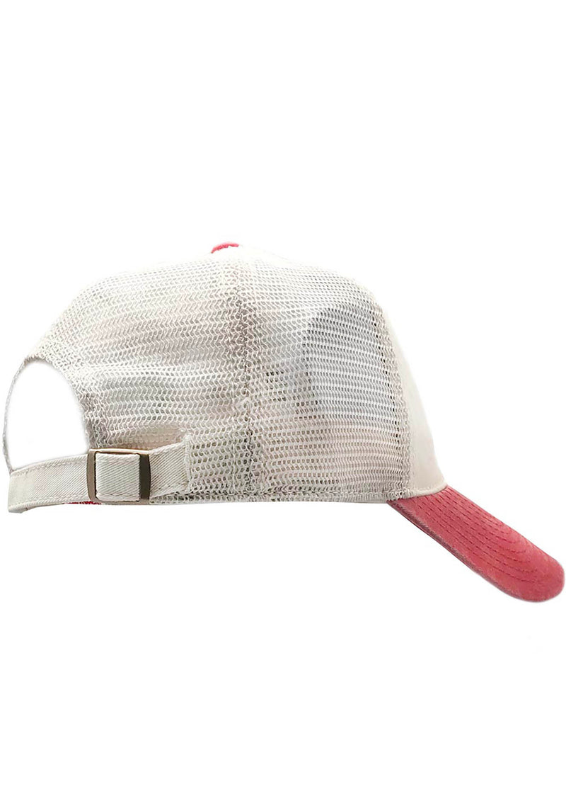 American Needle X Coca-Cola Raglan Bones Hat in White/Red