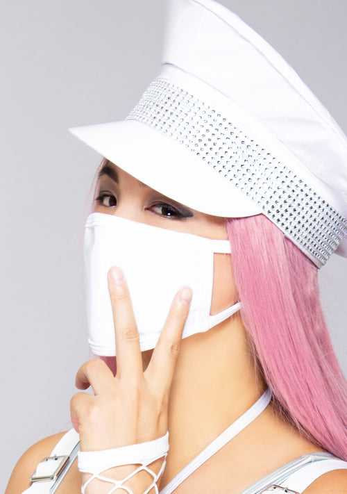 Blanco Vinyl Dust Mask