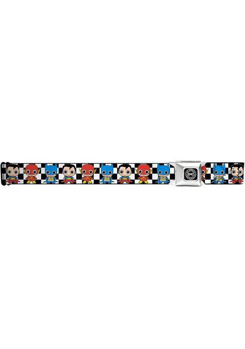 Buckle Down X DC Originals Mini Group Checker Seatbelt Belt