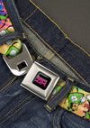 Nickelodeon Invader Zim Gir Scattered Tie Dye Seatbelt Belt