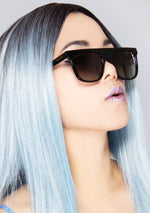 Stevie Sunglasses in Black/Gray Gradient