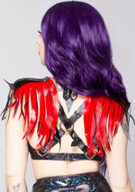 Nitara Rage Leather Fringe Body Harness