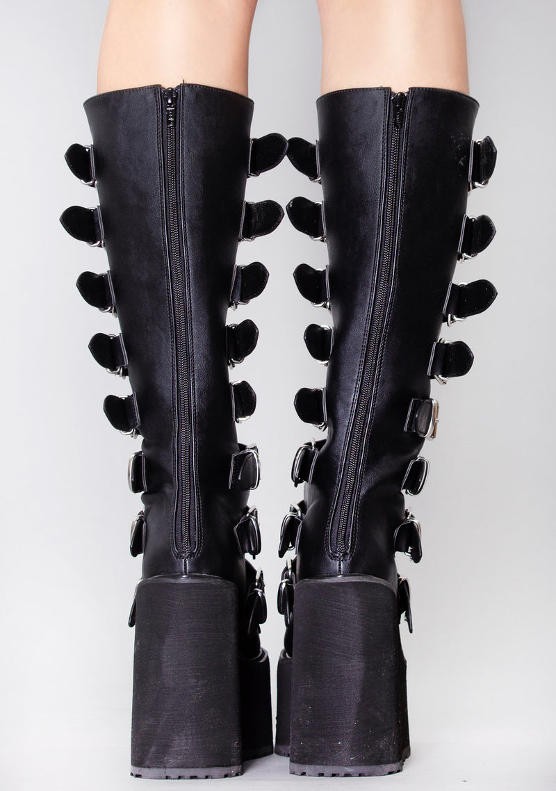 SWING 815 Beautiful Destruction Black Platform Boots