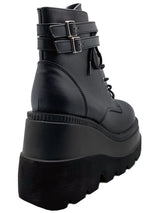 Demonia Shaker Platform Boots in Black
