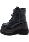 Demonia Shaker Platform Boots in Black