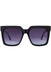 Topanga Sunglasses in Black/Grey Gradient