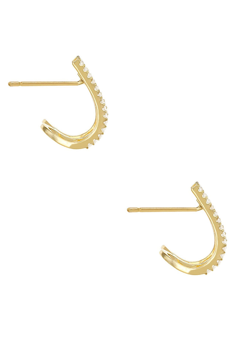 Sparkle Triple Illusion Ear Wrap Earrings