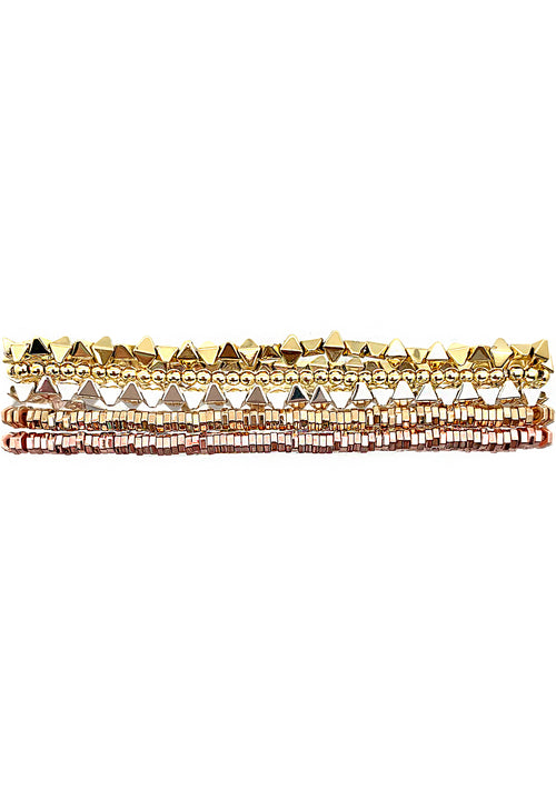 Erimish 90's Chix Butterfly Wings Stacked Bracelet