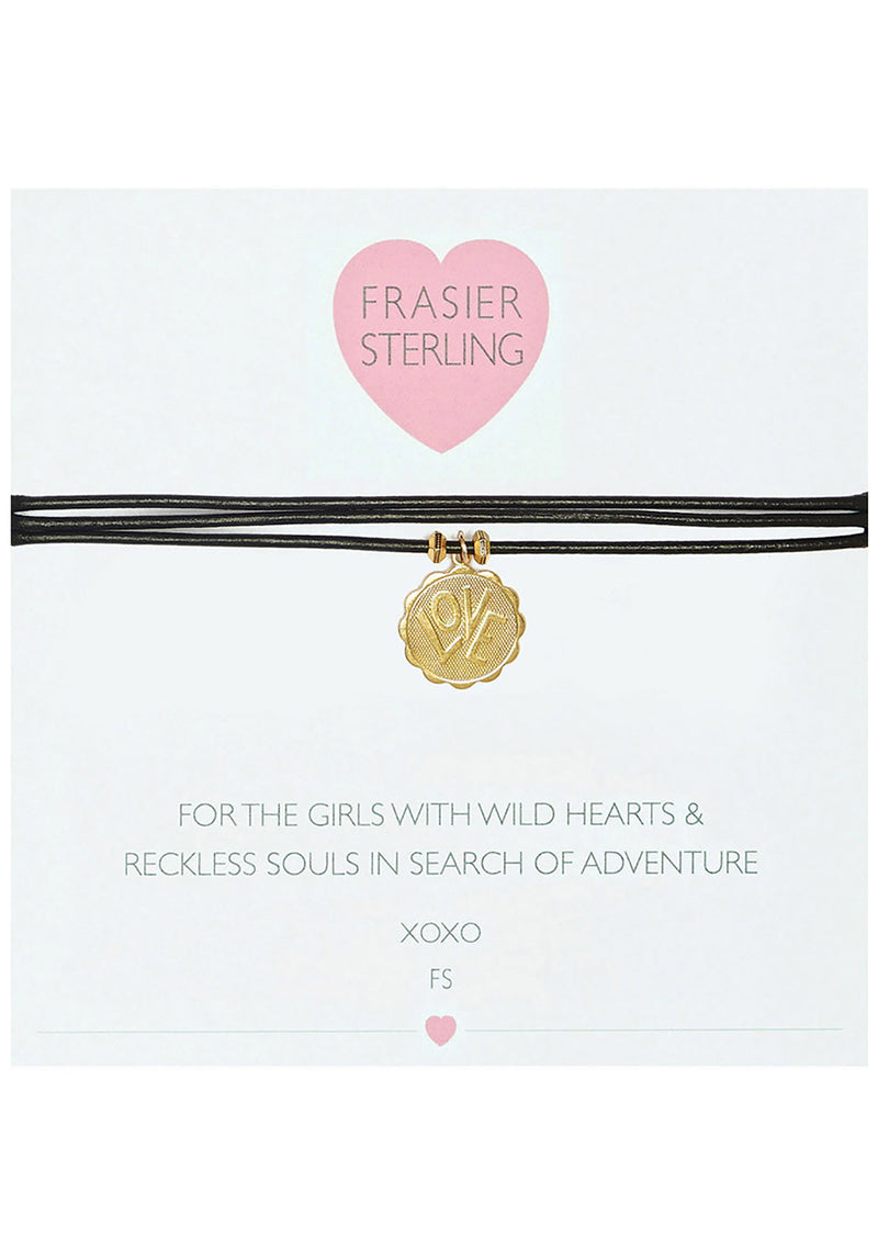 Frasier Sterling 3 Wrap Ranson Choker in Black Love