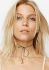 Frasier Sterling Disco Fever Bowtie Stars Choker in Black