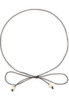 Frasier Sterling Disco Fever Bowtie Stars Choker in Black