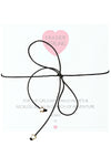 Frasier Sterling Disco Fever Bowtie Stars Choker in Black