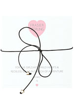 Frasier Sterling Disco Fever Bowtie Stars Choker in Black