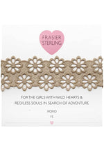 Frasier Sterling Lacey Daisy Choker in Tan