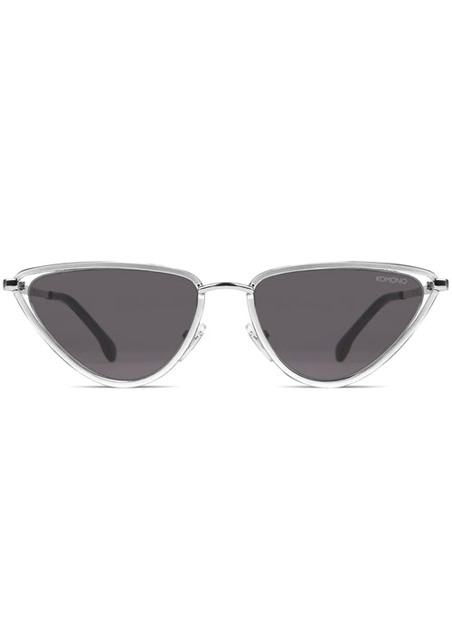 KOMONO Gigi Sunglasses in Silver/Smoke