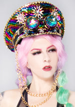 Primadonna Sequin Captain Hat