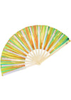 Liquid Shockwave Iridescent Fluid Rave Fan
