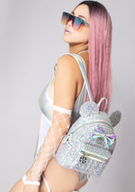 X LASR Exclusive Disney Holographic Sequin Minnie Mini Backpack