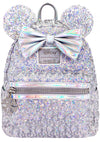 X LASR Exclusive Disney Holographic Sequin Minnie Mini Backpack