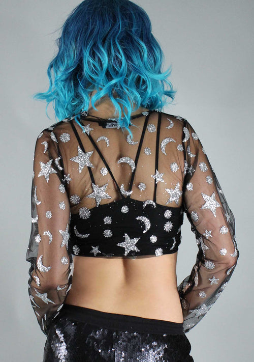 Motel Rocks Yun Star Child Crop Top