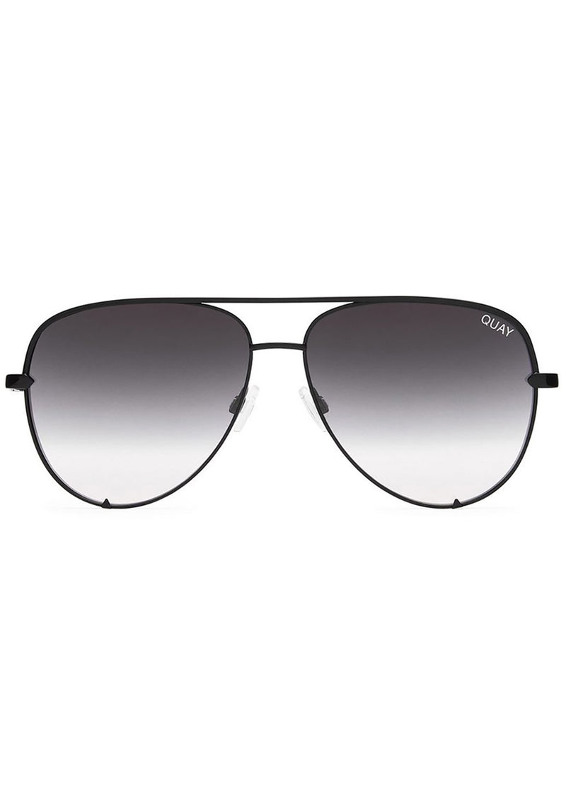 Quay Australia X Desi Perkins High Key Mini Sunglasses in Black Fade
