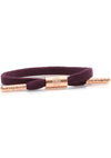 Rastaclat Erica Women's Single Lace Bracelet in Wine/Rose Gold