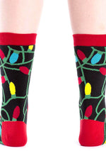 Sock It To Me Tangled Lights Crew Socks for Women