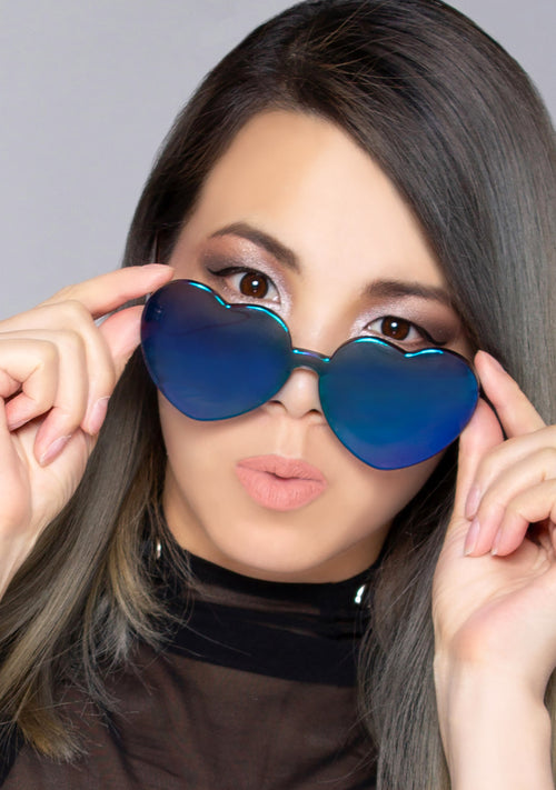 Midnight Love Heart Sunglasses