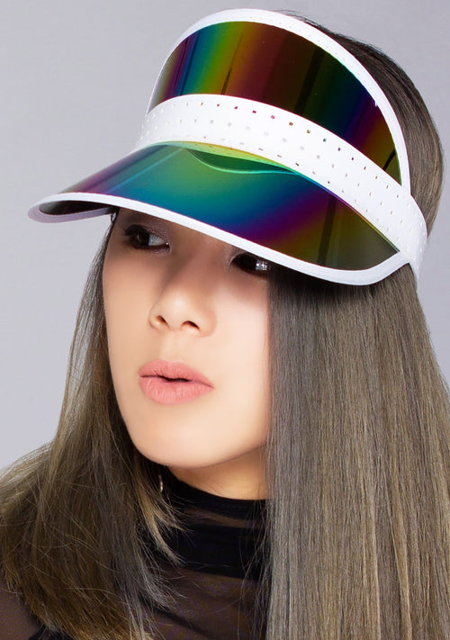 Midnight Iridescent Retro Sun Visor