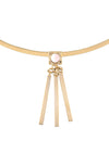 Wanderlust + Co Ava Choker in Gold/Rose