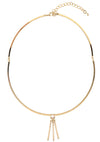 Wanderlust + Co Ava Choker in Gold/Rose