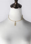Wanderlust + Co Ava Choker in Gold/Sky