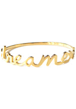 Wanderlust + Co Dreamer Bangle in Gold