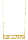 Wanderlust + Co Girlgang Necklace in Gold