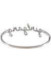 Wanderlust + Co Girlgang Bangle in Silver